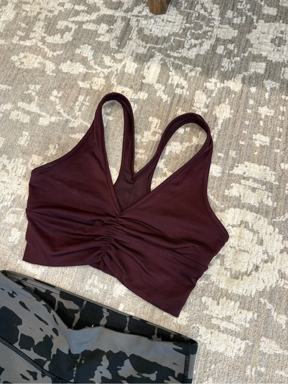 Alo size XS sports bra and biker shorts